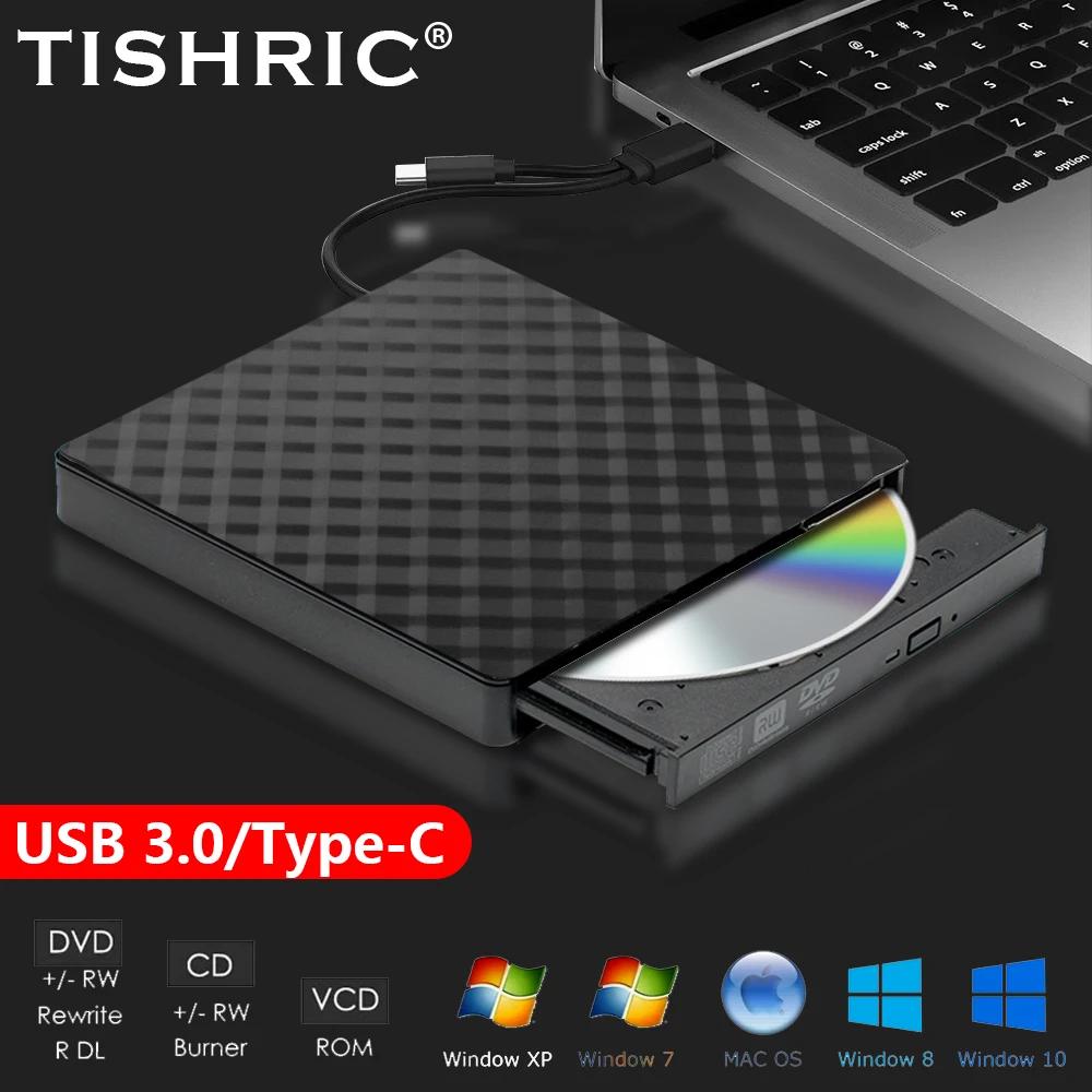 TISHRIC ˾   DVD-RW, USB 3.0 CŸ ̺, ޴ CD DVD RW ̺,  ÷̾, Ʈ ũž ȣȯ 